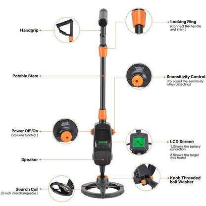 LCD Screen Children's Metal Detector