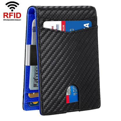 RFID-protected Leather Credit Card Wallet