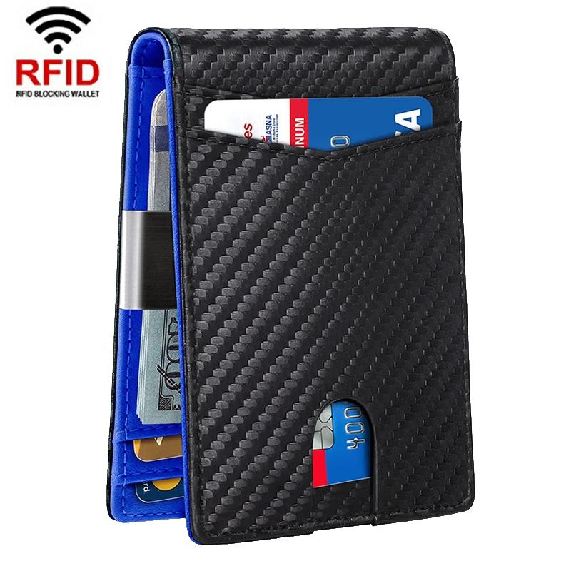 RFID-protected Leather Credit Card Wallet