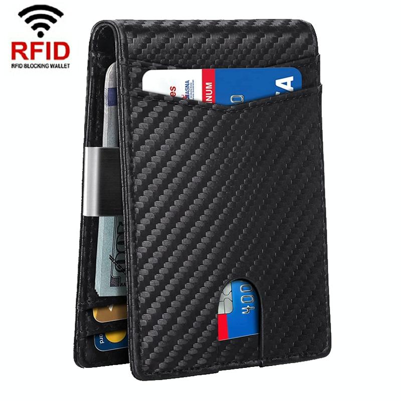 RFID-protected Leather Credit Card Wallet
