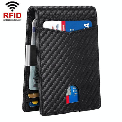 RFID-protected Leather Credit Card Wallet