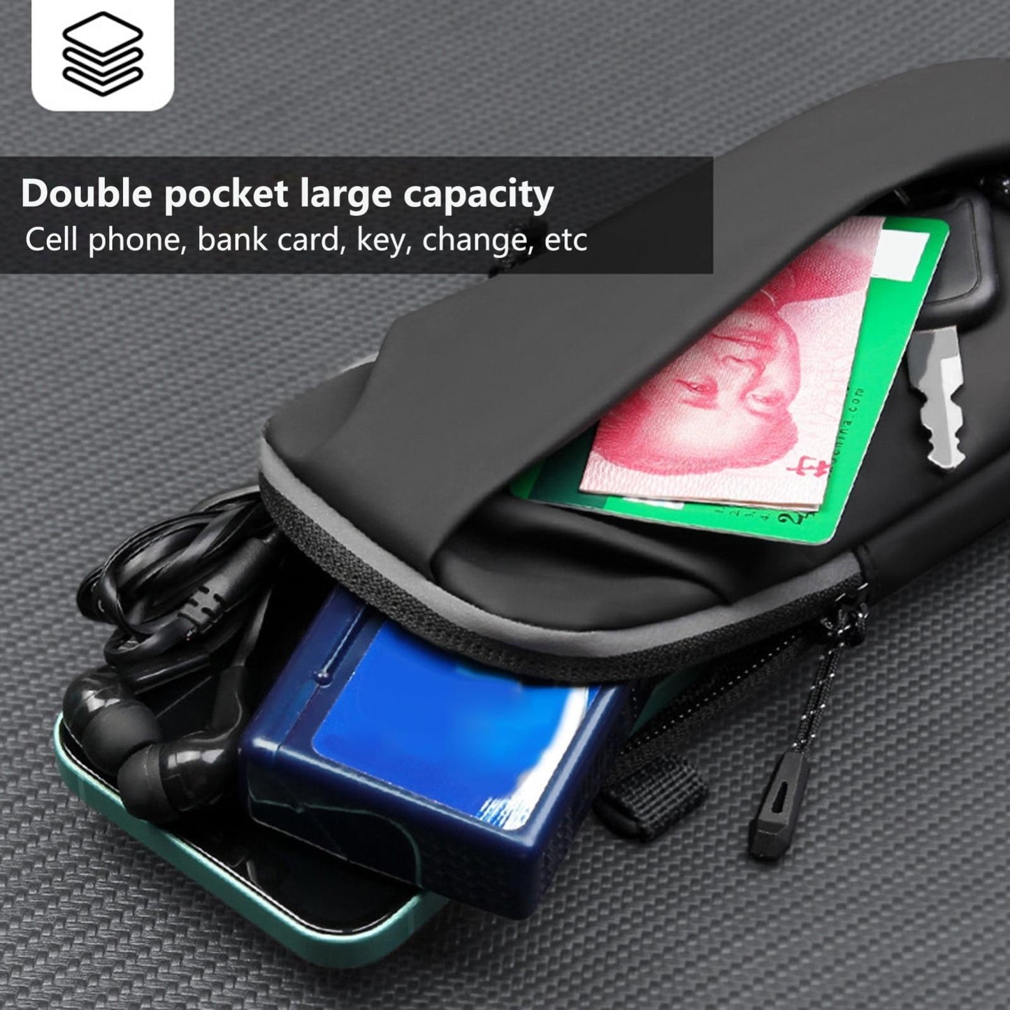 Multi Function Crossbody Bag For Outdoor Sports