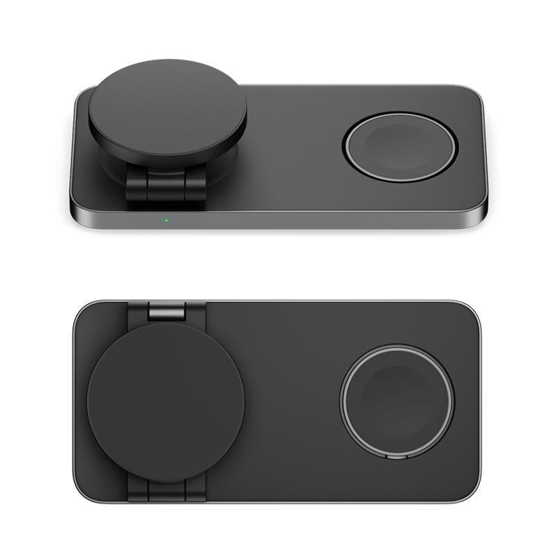 White 3 In 1 Magnetic Wireless Charging Dock For Apple Devices