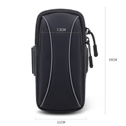 Gray Waterproof Running Arm Bag For Mobile Phones