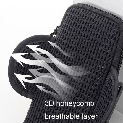 Gray Waterproof Running Arm Bag For Mobile Phones
