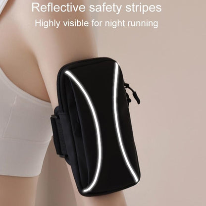 Gray Waterproof Running Arm Bag For Mobile Phones