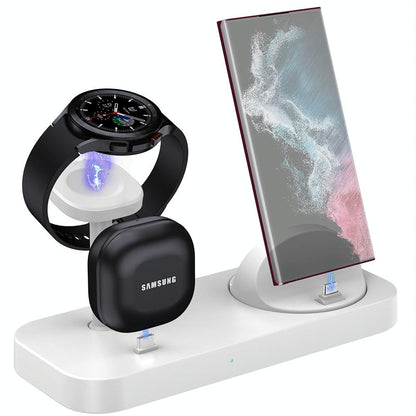 4 In 1 Type C Charging Stand For Samsung Watch And Galaxy Buds