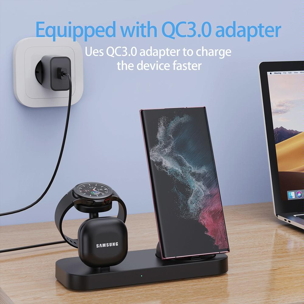 4 In 1 Type C Charging Stand For Samsung Watch And Galaxy Buds