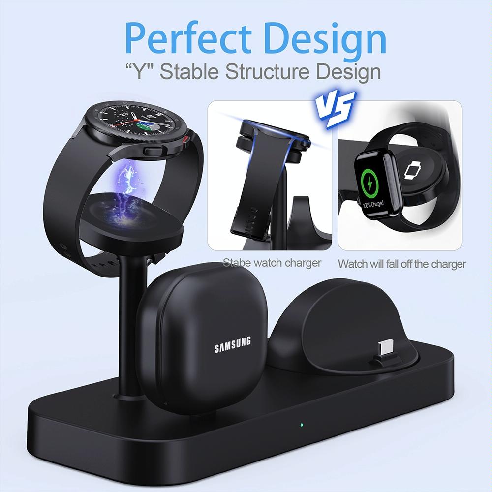 4 In 1 Type C Charging Stand For Samsung Watch And Galaxy Buds