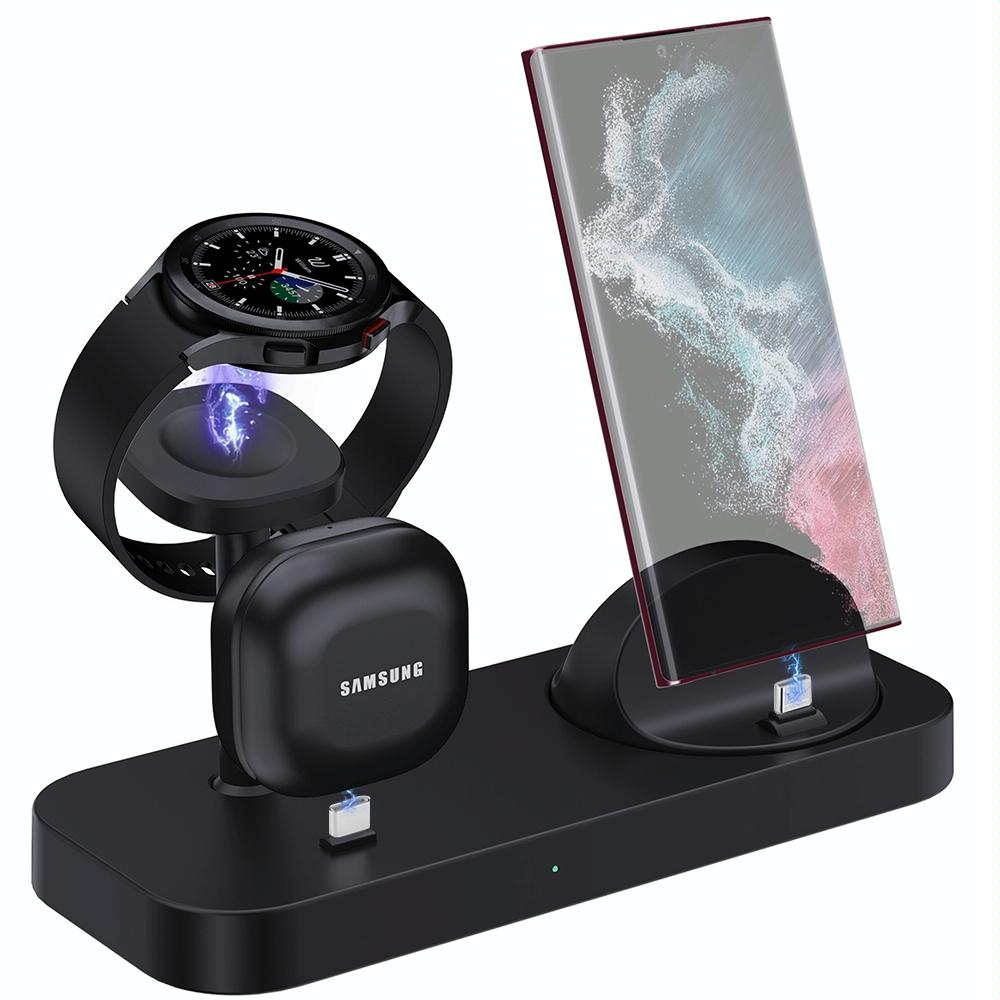 4 In 1 Type C Charging Stand For Samsung Watch And Galaxy Buds