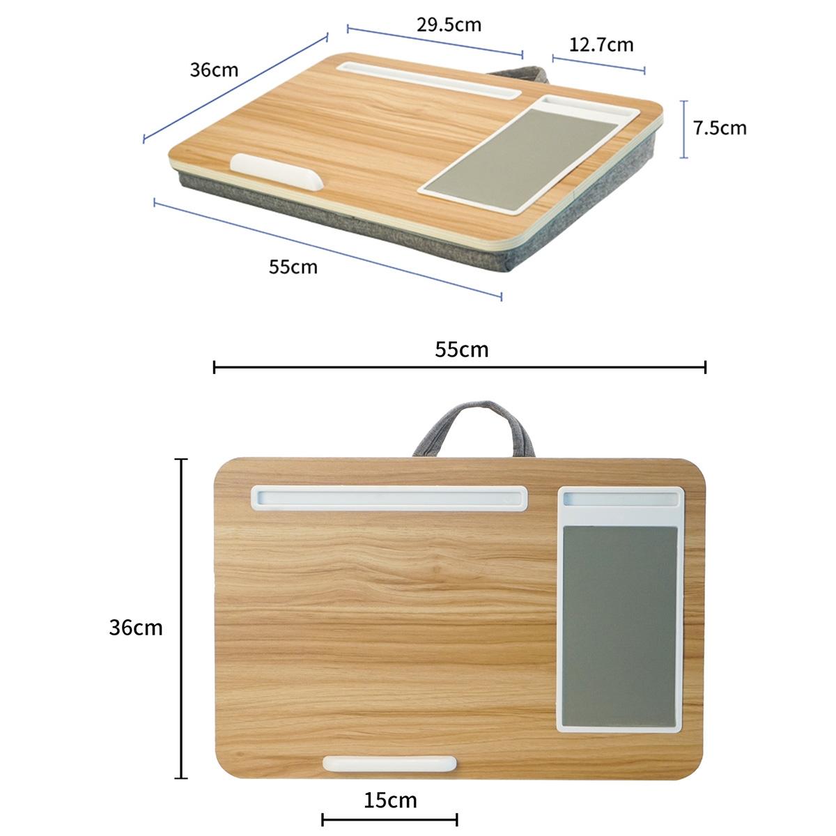 Black Wood Multifunctional Lazy Desk