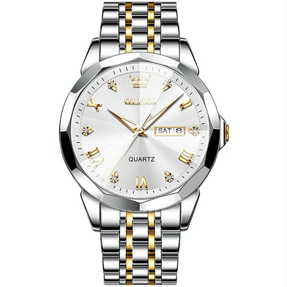 Waterproof Quartz Watch for Men with Luminous Dial - Blue