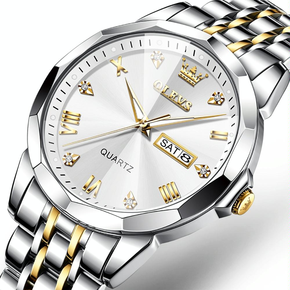 Waterproof Quartz Watch for Men with Luminous Dial - Blue