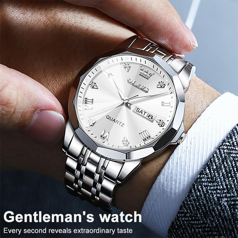 Waterproof Quartz Watch for Men with Luminous Dial - Blue