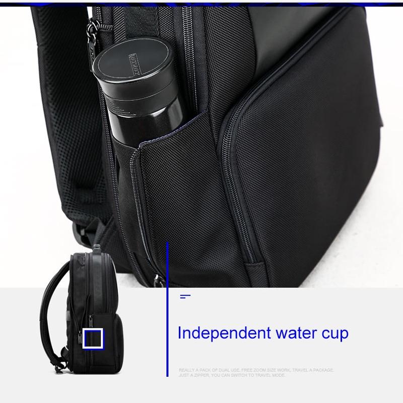 Anti-theft Waterproof Business Backpack for Travel - Black