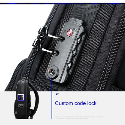 Anti-theft Waterproof Business Backpack for Travel - Black