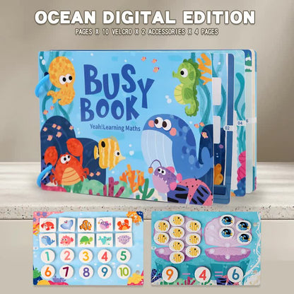 Themed Busy Book Set -Farm, Vehicles, Dinosaurs, Ocean, and Forest (5 Books)