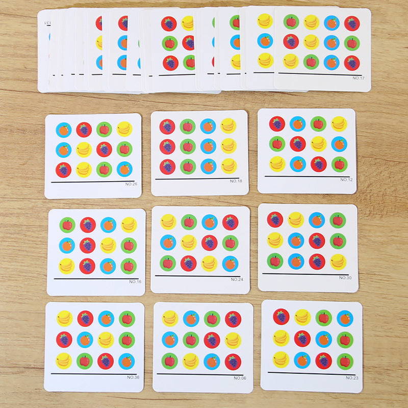 Children's Wooden  Interactive Fruit Recognition Game
