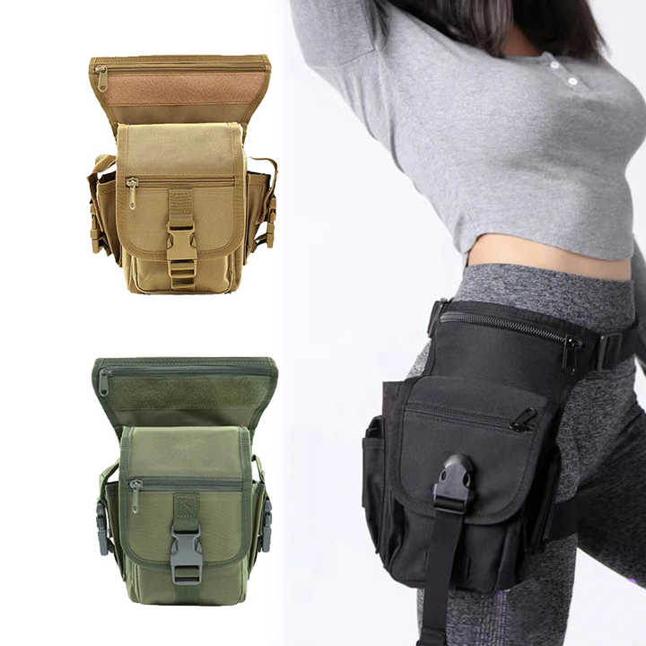 Black Tactical Outdoor Leg Bag
