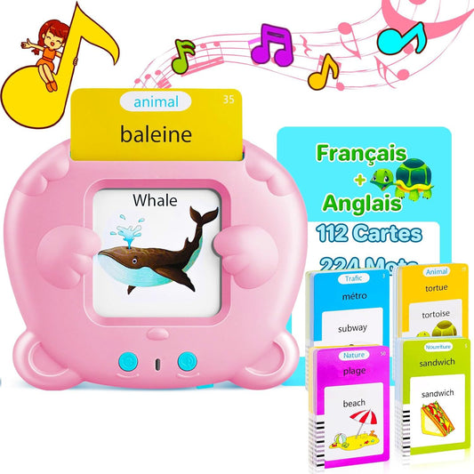 Pink Panda English  Early Learning Flash Card Reader