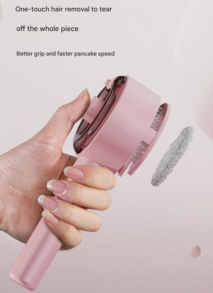 Pink Rechargeable Pet Grooming Brush with UVC Sterilizer