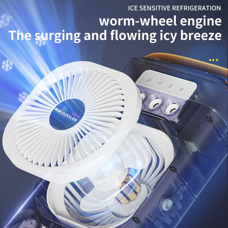 White 3-in-1 Portable Air Cooler Fan - Desktop Humidifier