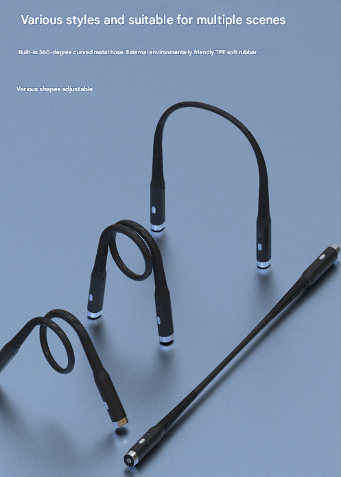 Black Hands-Free LED Neck Reading Light