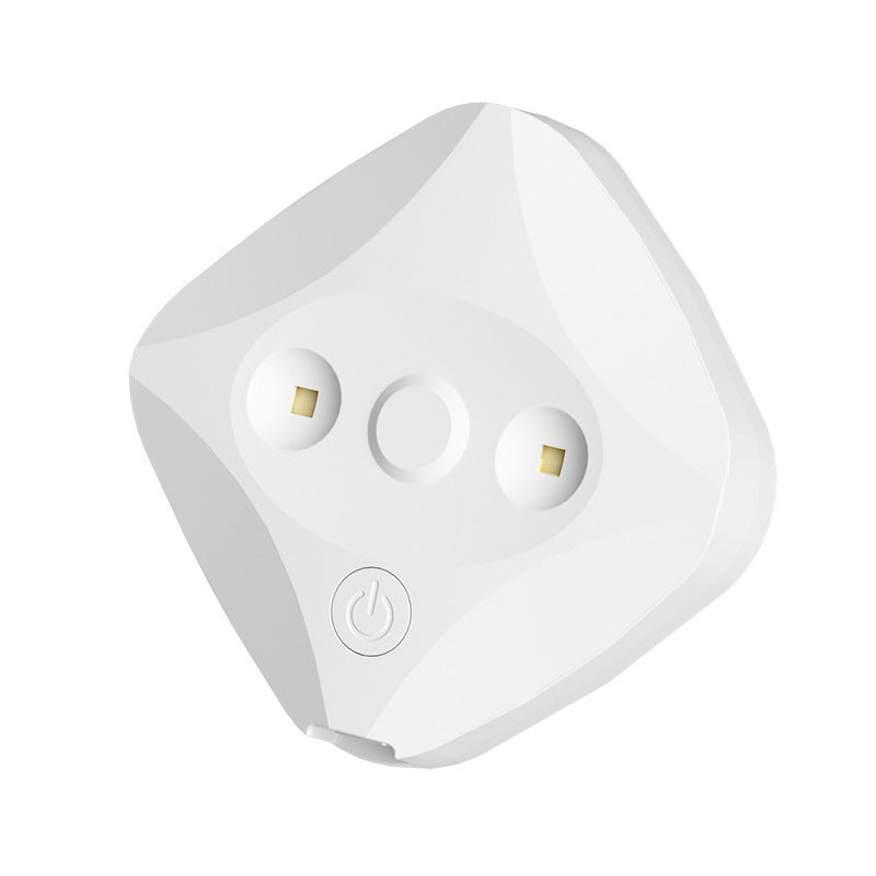 2 Pcs White Automatic UVC Toilet Sanitizer Light