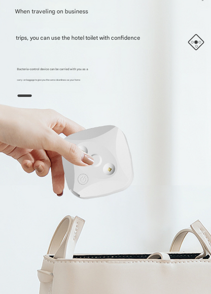 2 Pcs White Automatic UVC Toilet Sanitizer Light