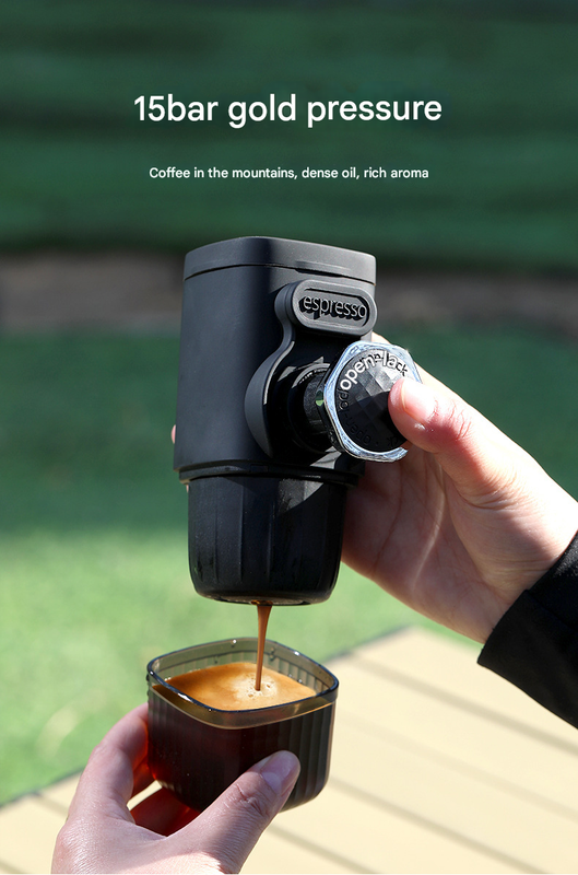 White Portable Hand Press Espresso Machine