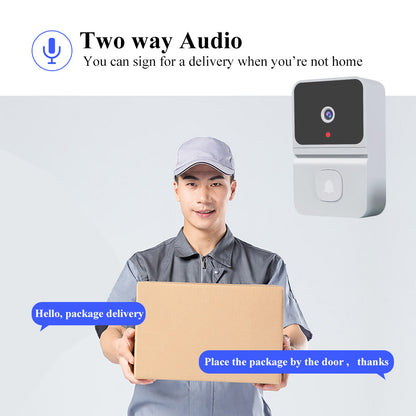 Mini Smart Video Doorbell - (black)