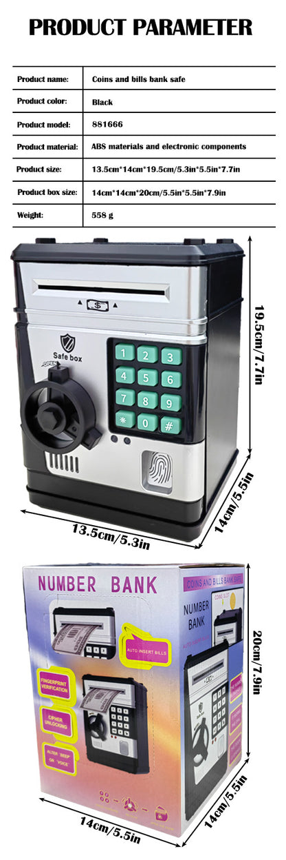 Electronic Piggy Bank Safe Box for Kids