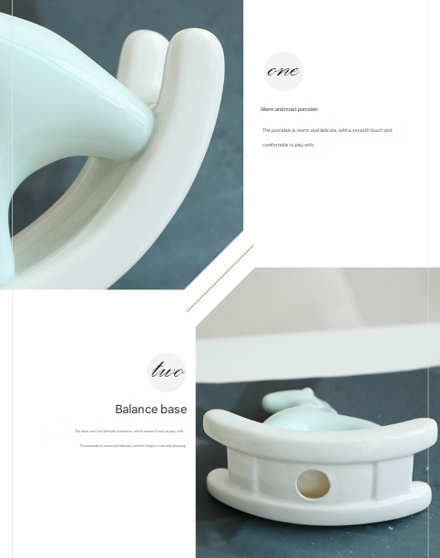 Green Modern Ceramic Rocking Horse Ornament