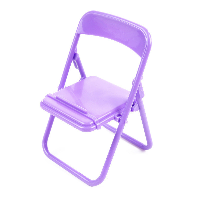 3 Pack Color Mixing Adorable Mini Folding Chair Phone Stand