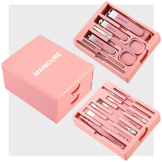Pink Premium 13-in-1 Manicure & Grooming Kit