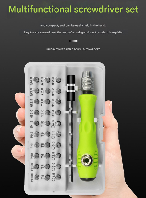 Green 32-in-1 Precision Screwdriver Set