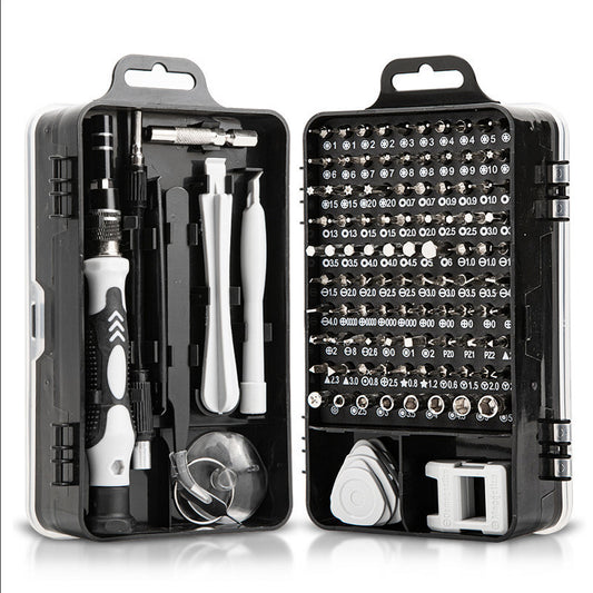 Grey Professional 115-in-1 Precision Screwdriver Set