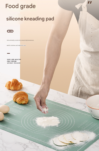 Green 3-Piece Silicone Mat Baking Set