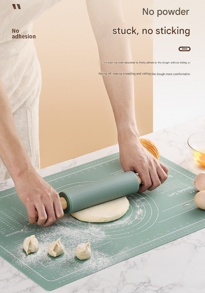 Green 3-Piece Silicone Mat Baking Set