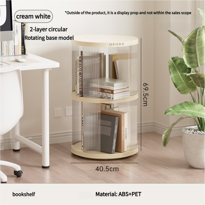 Rotating circular bookshelf
