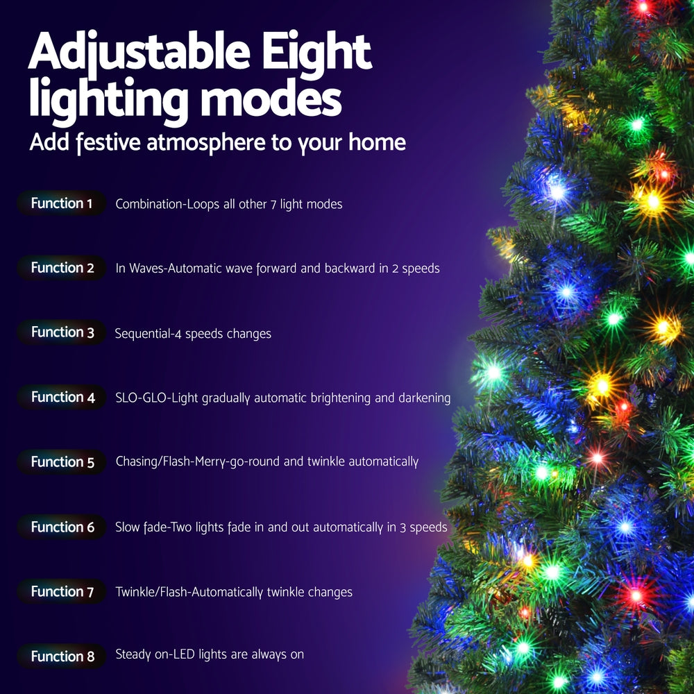 Jingle Jollys 1.8M Pre-lit Christmas Tree LED Lights
