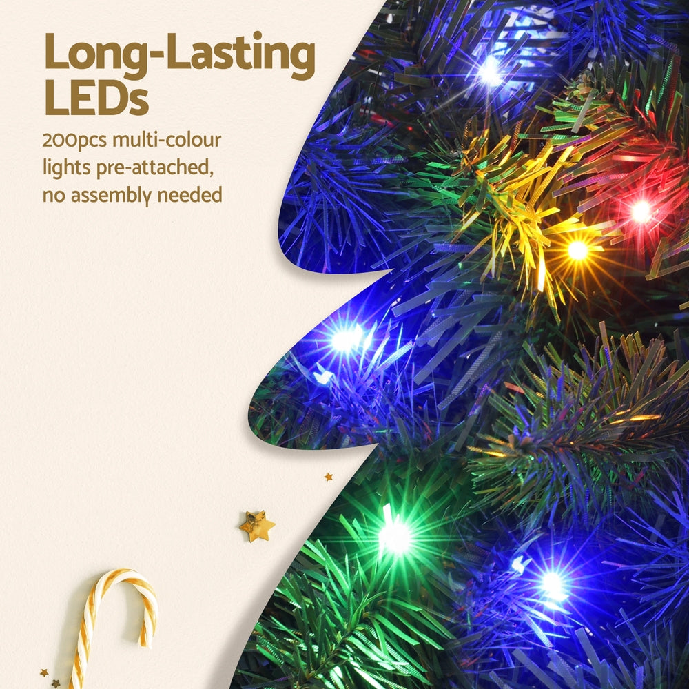 Jingle Jollys 1.8M Pre-lit Christmas Tree LED Lights