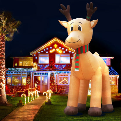 Jingle Jolly's Christmas Inflatable Reindeer 5M