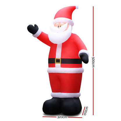 Jingle Jolly's Christmas Inflatable Santa 5METRE
