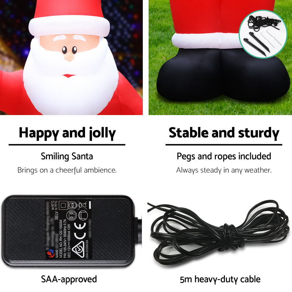 Jingle Jolly's Christmas Inflatable Santa 5METRE