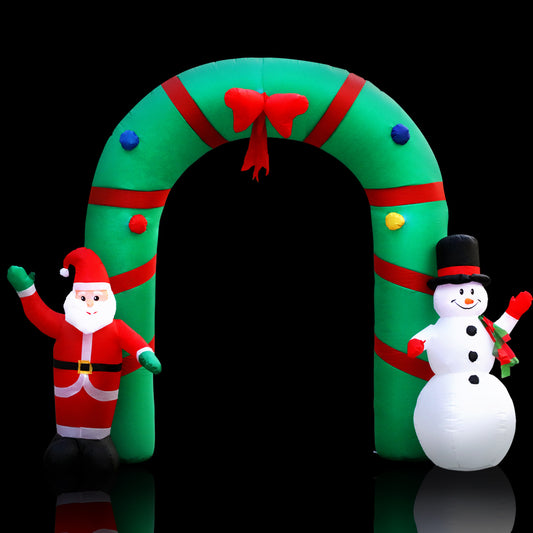 Jingle Jolly's Christmas Inflatable Archway 2.8M