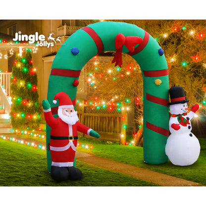 Jingle Jolly's Christmas Inflatable Archway 2.8M