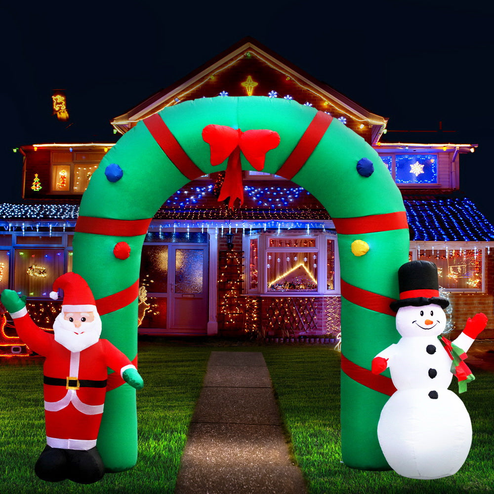 Jingle Jolly's Christmas Inflatable Archway 2.8M