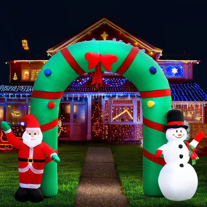 Jingle Jolly's Christmas Inflatable Archway 2.8M